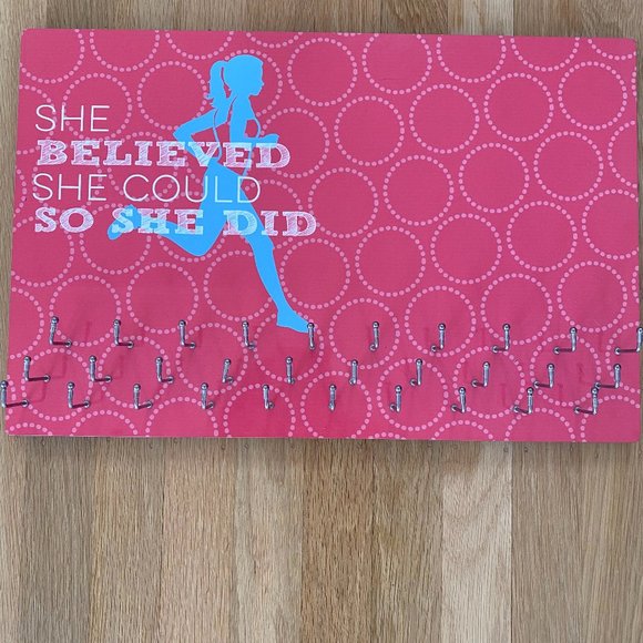 Other - "She Believed She Could So She Did" Medal Hanger